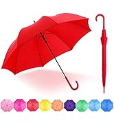 Amazon.com: RUMBRELLA Red UV Stick Umbrella Auto Open UPF 50+ with
